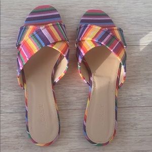 J crew rainbow slip on